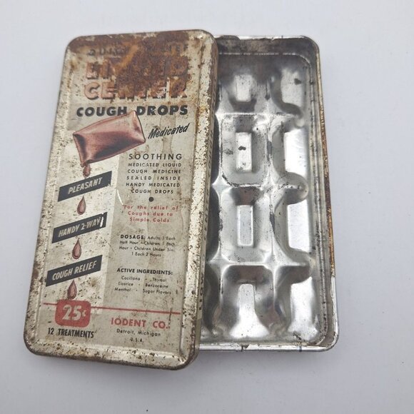 Vintage Tins Medicine Cabinet Props Sucrets Cough Drops Feena Mint Gum Box - Picture 12 of 13